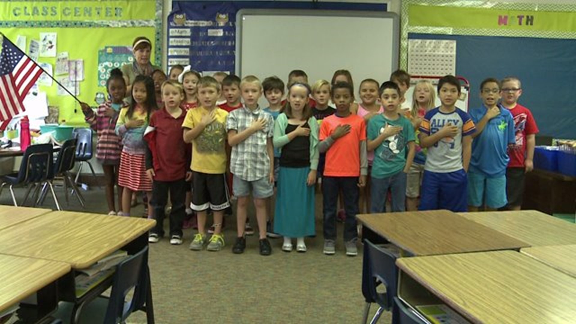 The Pledge from Mrs. DeGroot`s class at Thomas Jefferson