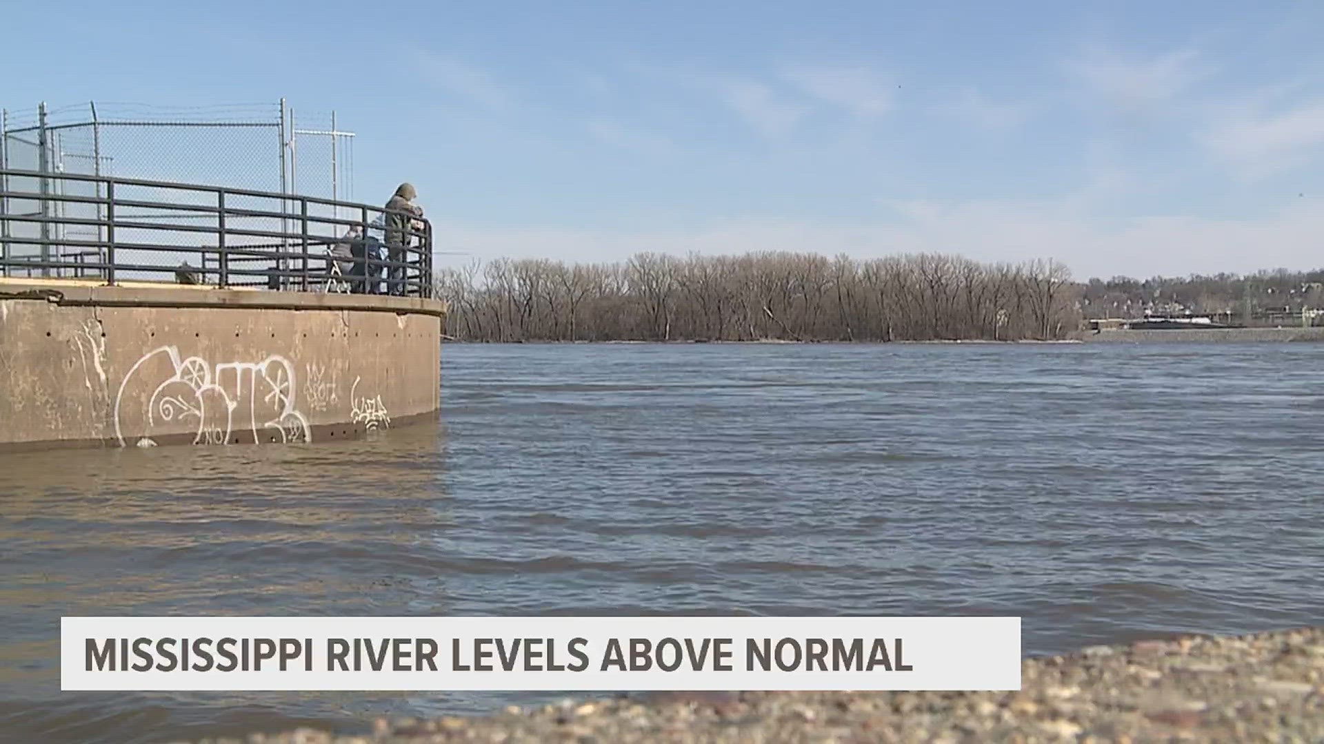 The National Weather Service in the Quad Cities says the Mississippi River in Rock Island will likely surpass flood stage of 15 feet before the end of April.