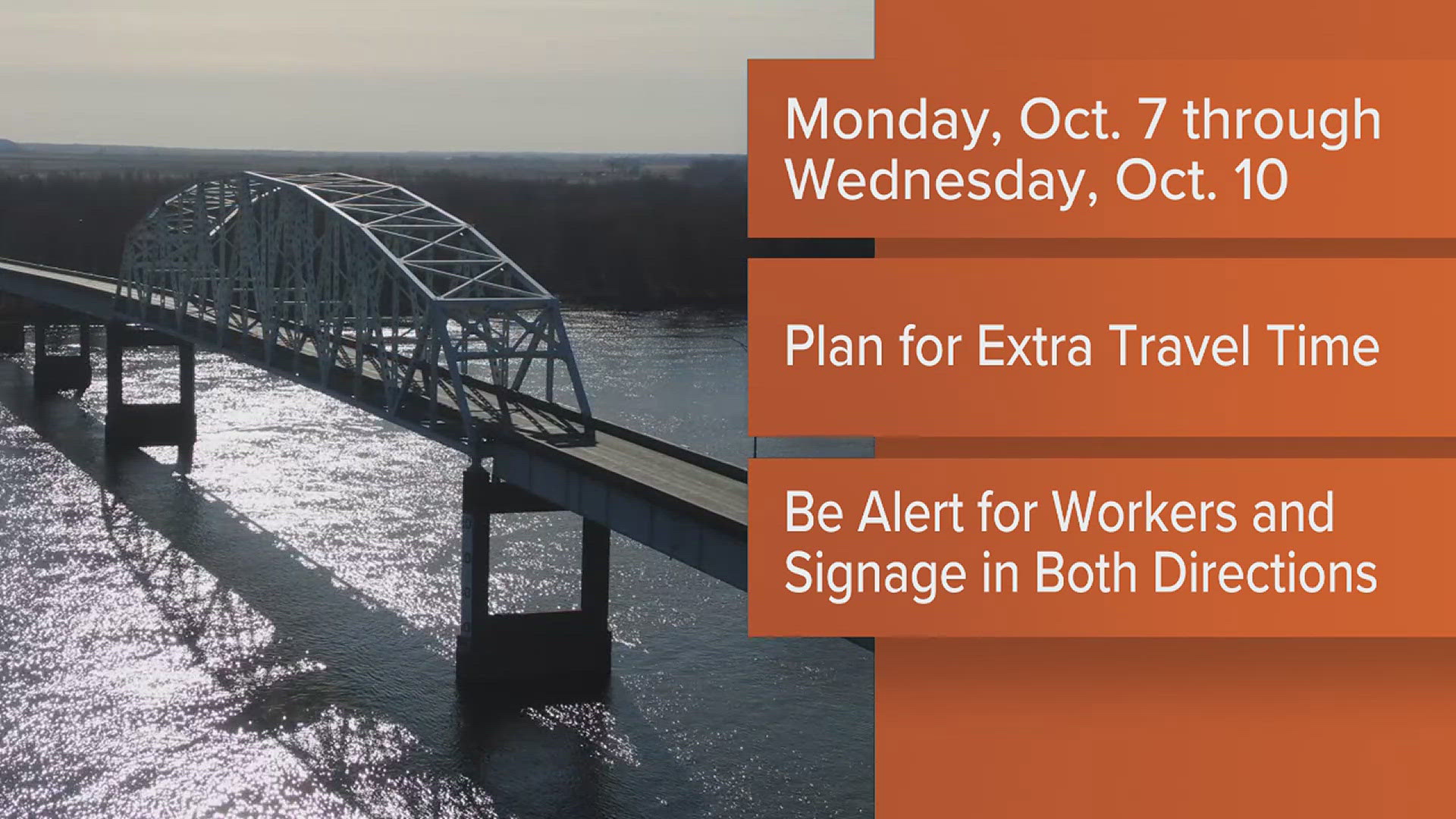 Drivers can expect delays in Muscatine and Moline as routine maintenance begins on the Highway 92 Bridge and 34th Street.