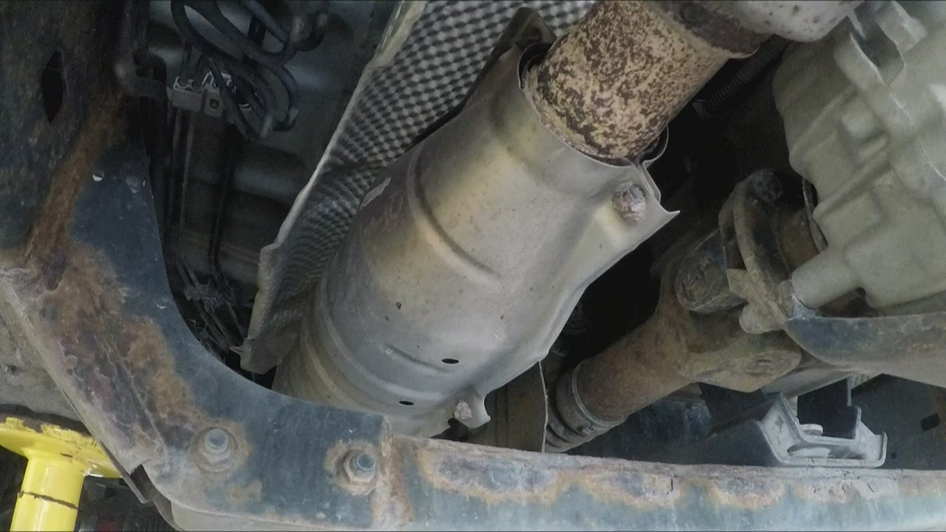 The missing parts are catalytic converters and they can be sold for $800 dollars minimum