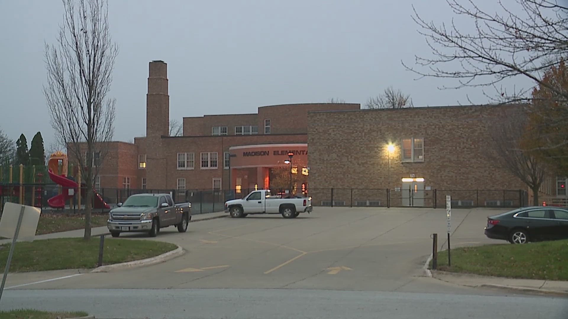 Madison Elementary School says classes are canceled today due to an overnight fire.