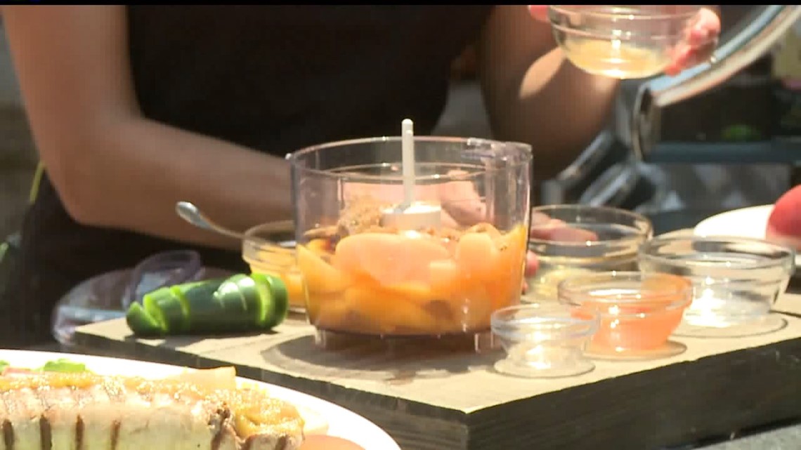 How to grill peaches