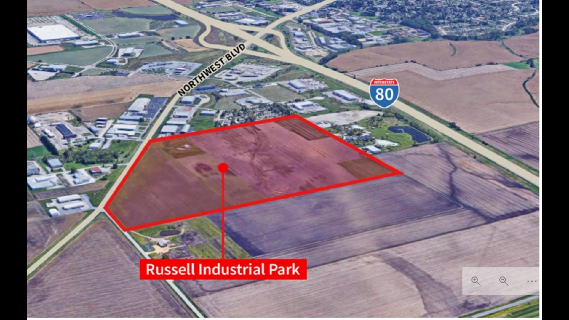 The Russell Industrial Park consists of six projects in Davenport, north of Interstate 80