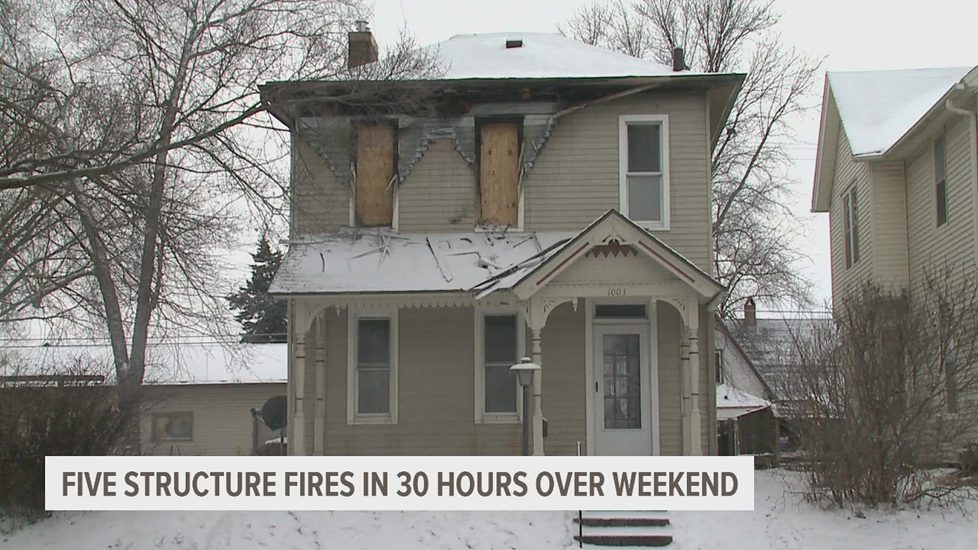 Four of the five residences did not have working smoke detectors according to the Burlington Fire Marshal.