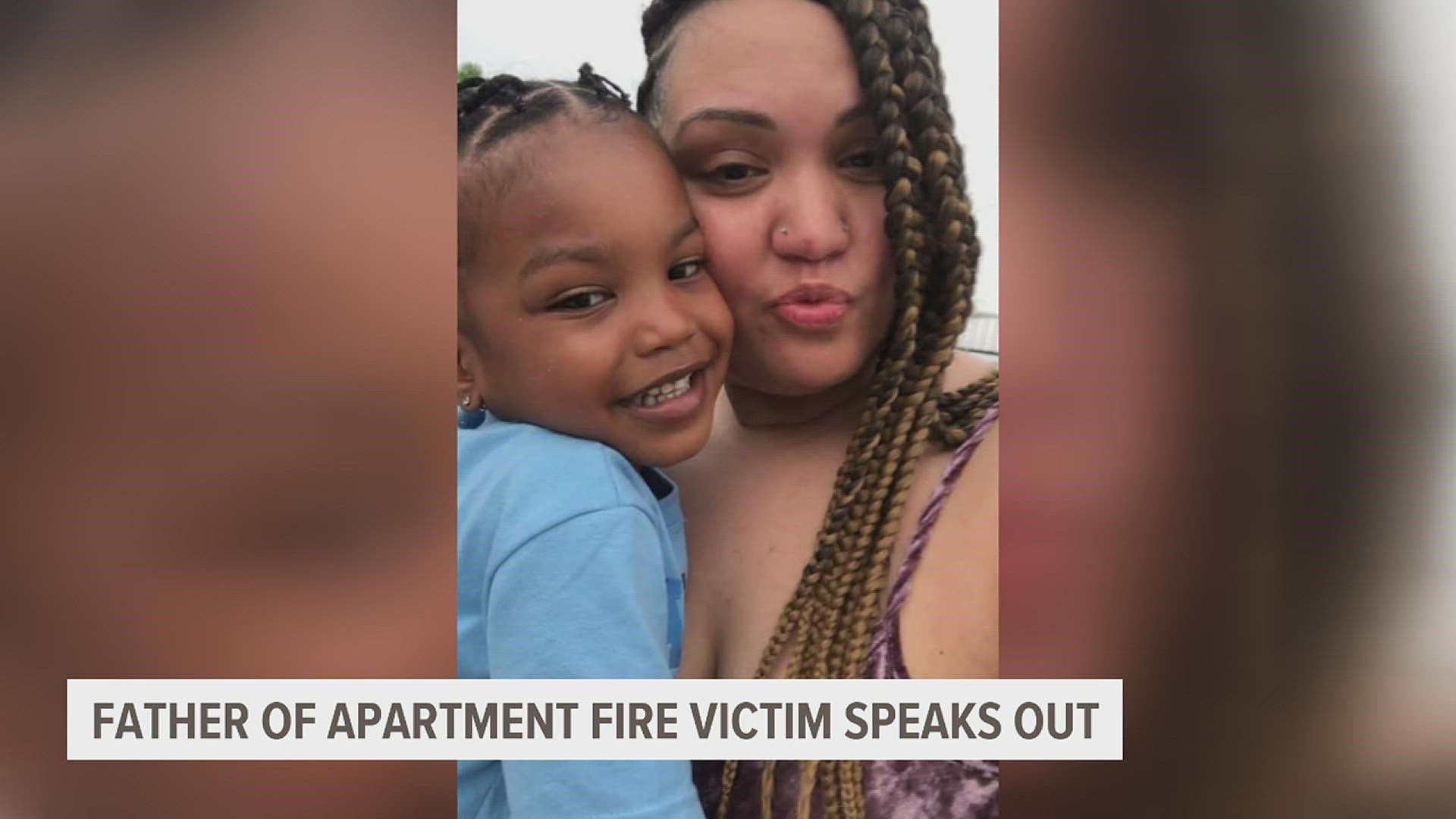 Marissa Lard lost her life in an apartment fire the day before Christmas Eve. Now, her father is attempting to gain guardianship of his critically-injured grandson.