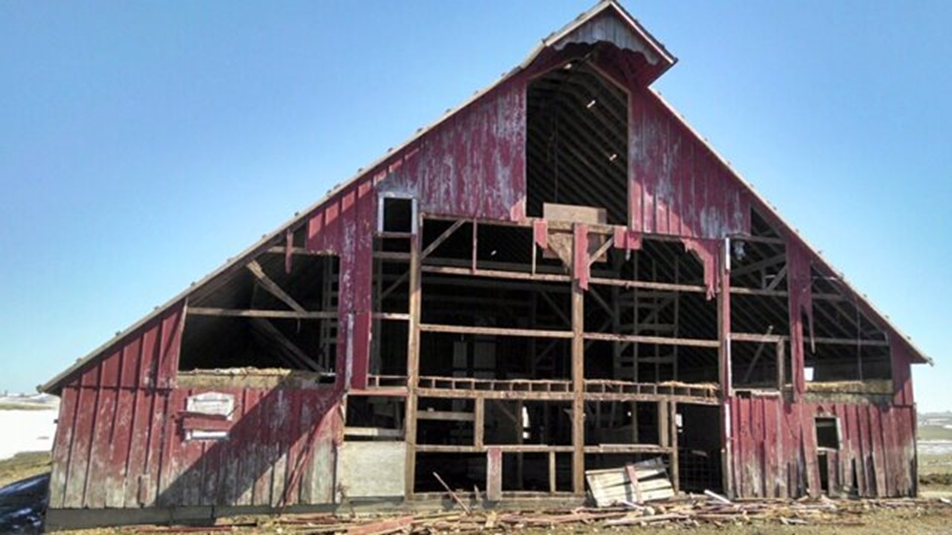 Family barn stolen....piece by piece