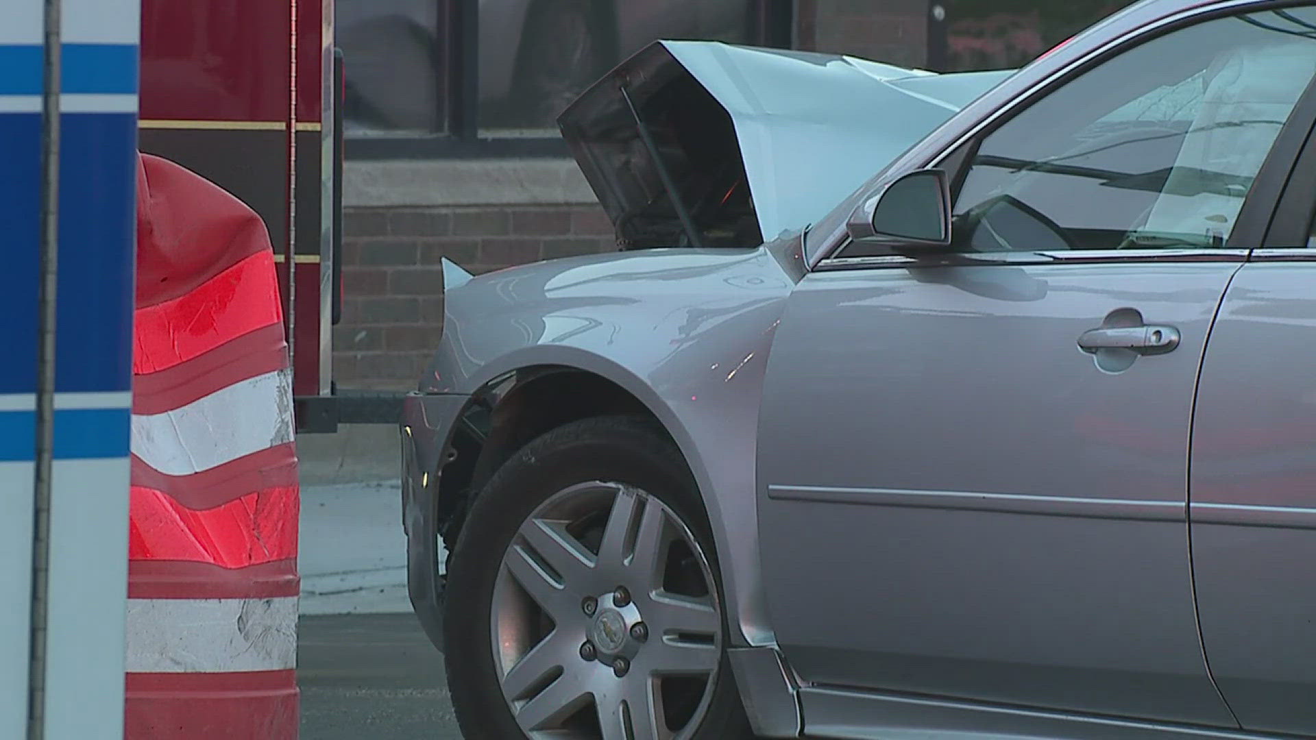 A News 8 photographer saw at least one injured person at a crash on the intersection of 16th Street and Avenue of the Cities.