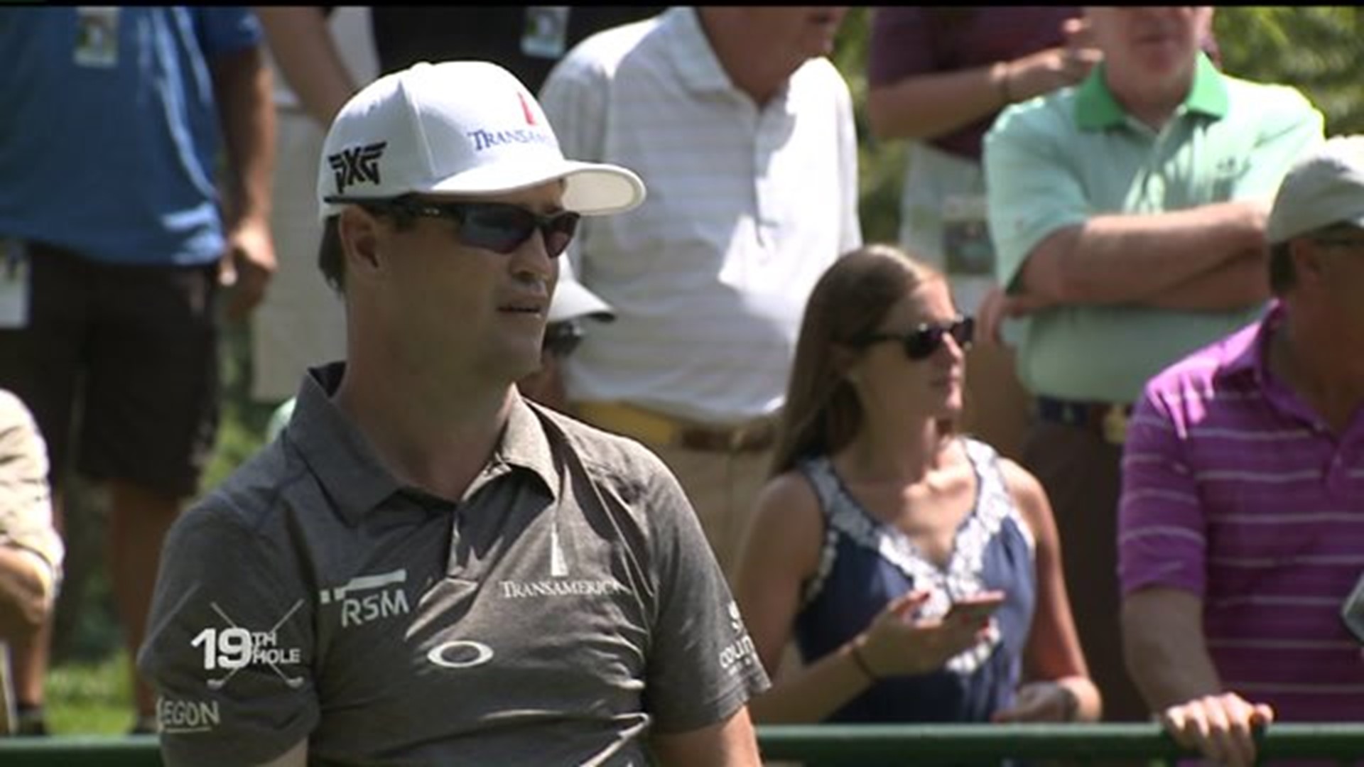 Zach Johnson tees it up in the Pro-Am