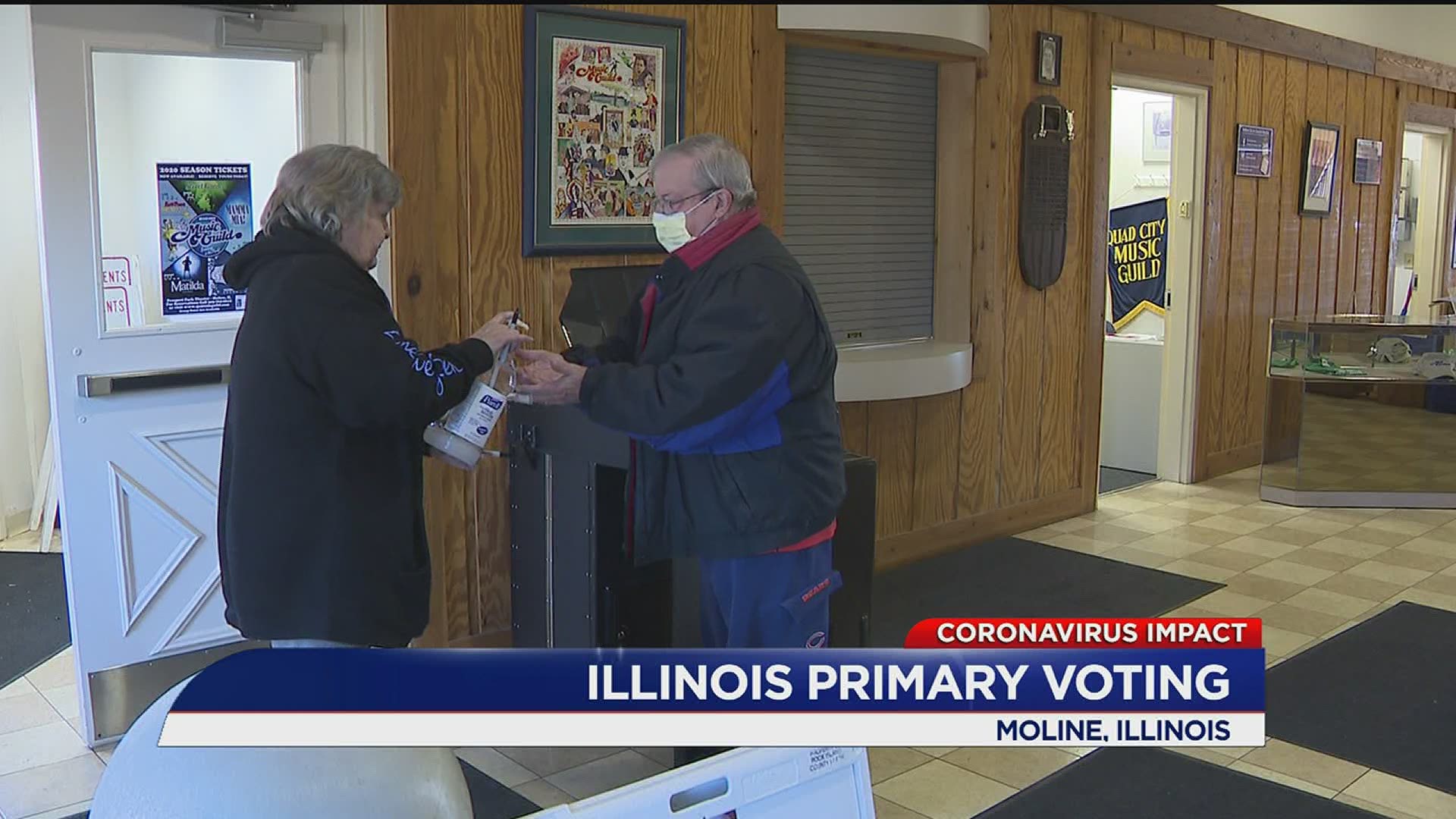 Voters encouraged to maintain distance from others, election officials providing hand sanitizer