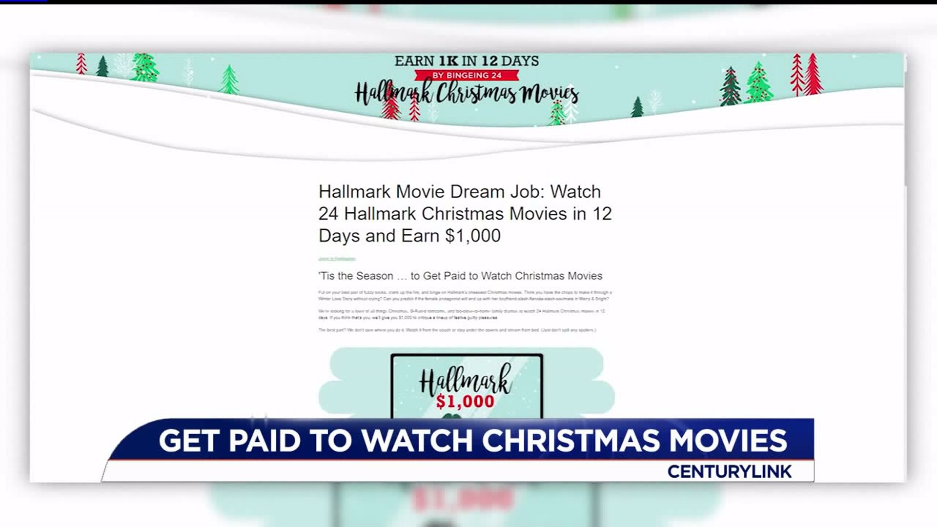 Get Money for Watching Christmas Movies