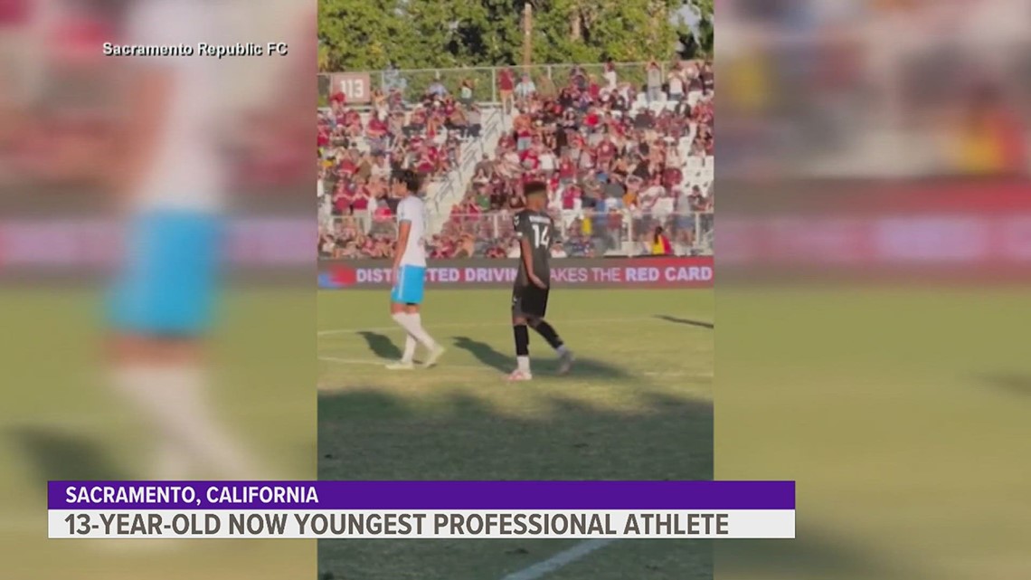 13-year-old Becomes Youngest Professional Athlete In American Sports ...