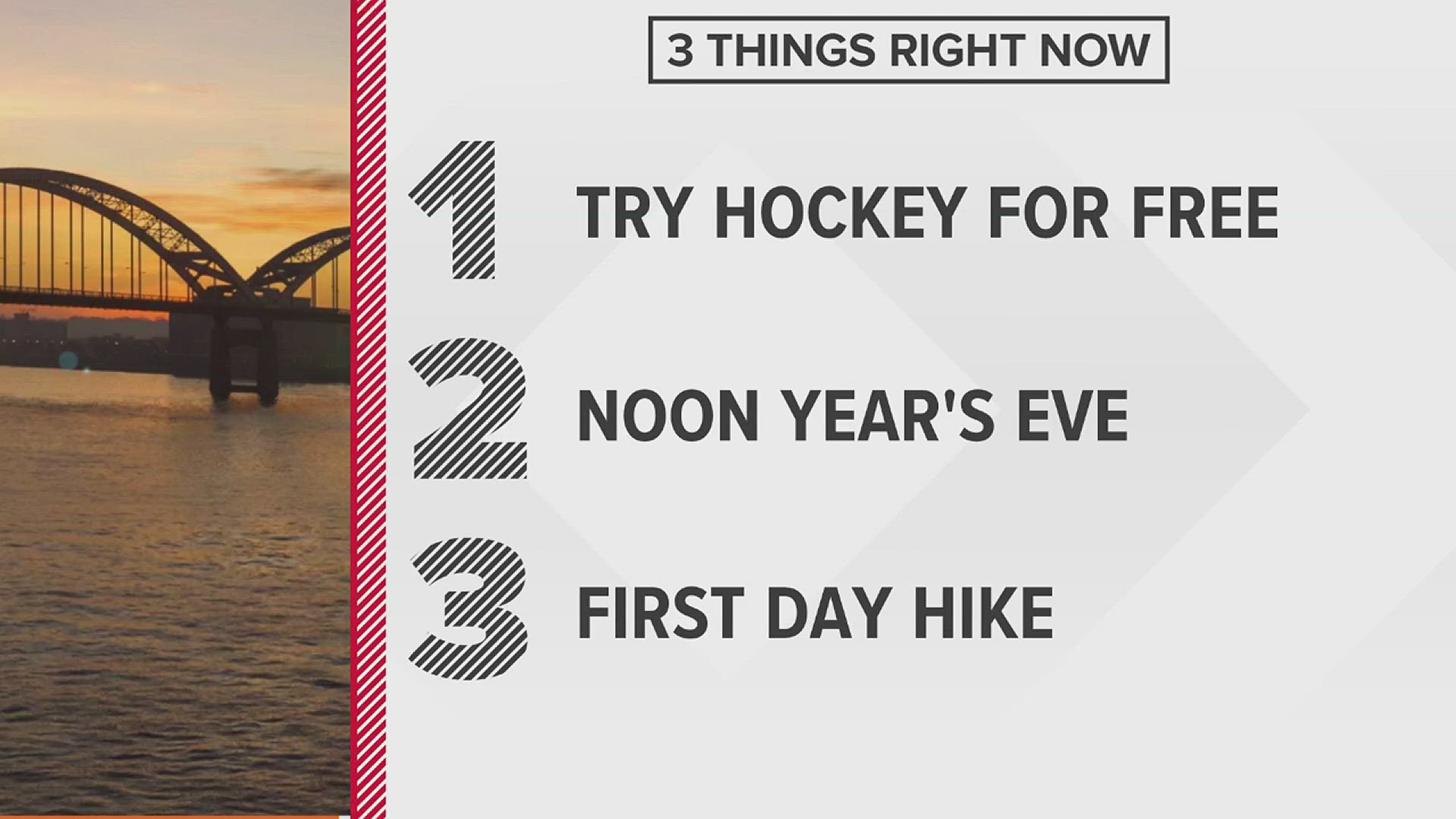 Try out some hockey, count down to noon year's eve and take a hike in Nahant Marsh.