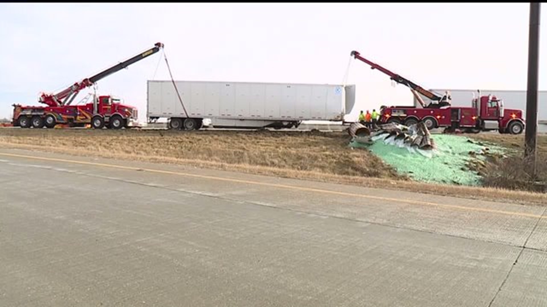 Marbles spill on Indiana highway