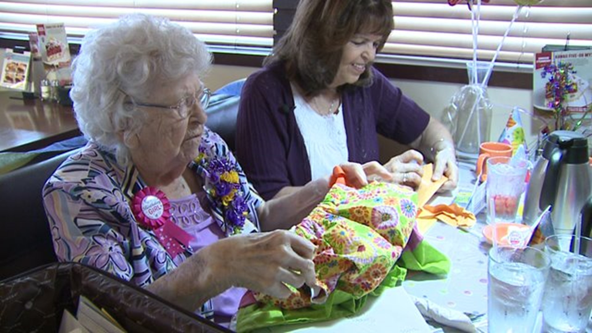 Woman who makes dresses for little girls turns 100