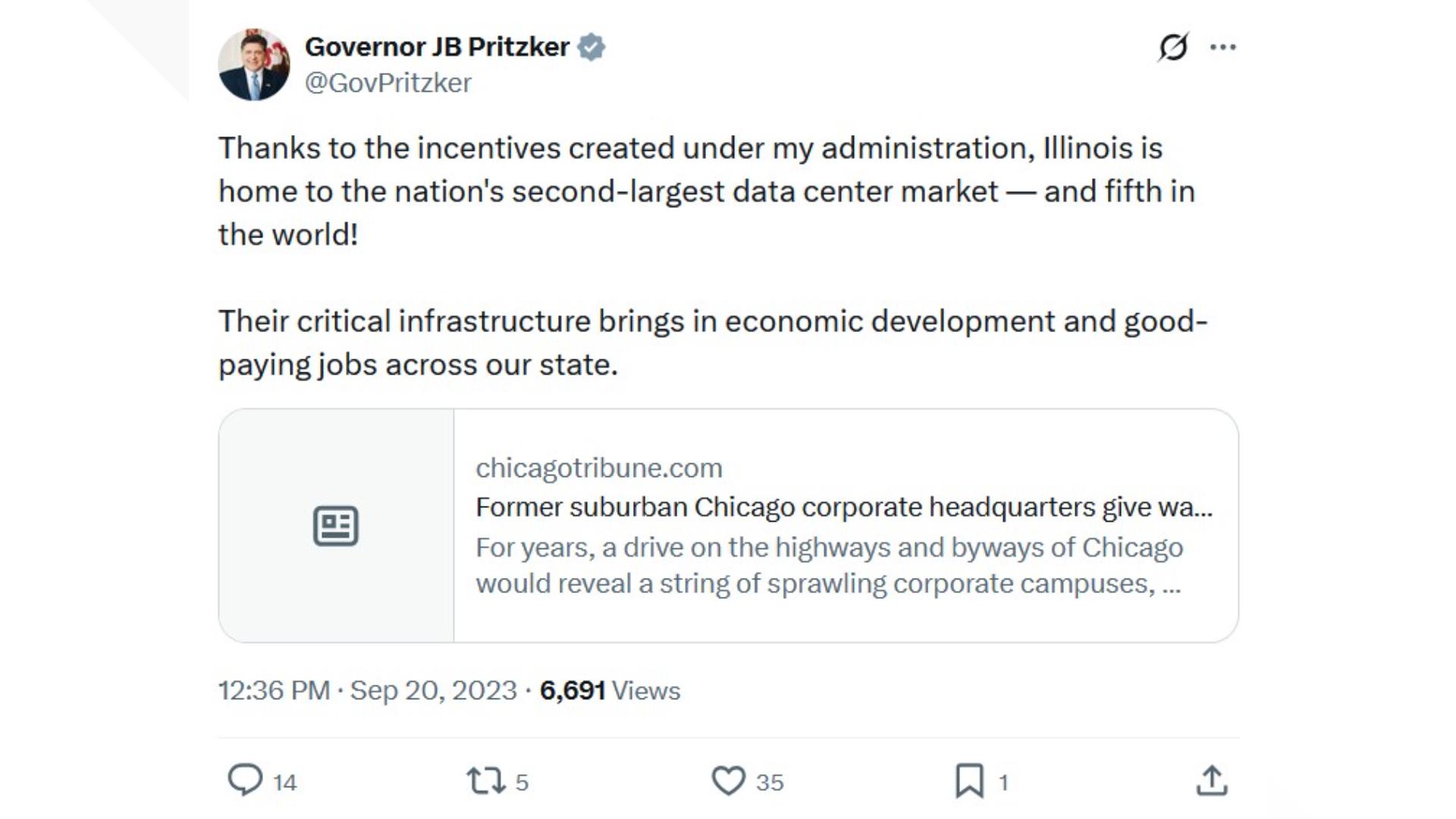 Data centers emerging as key issue in Illinois governor’s race | wqad.com