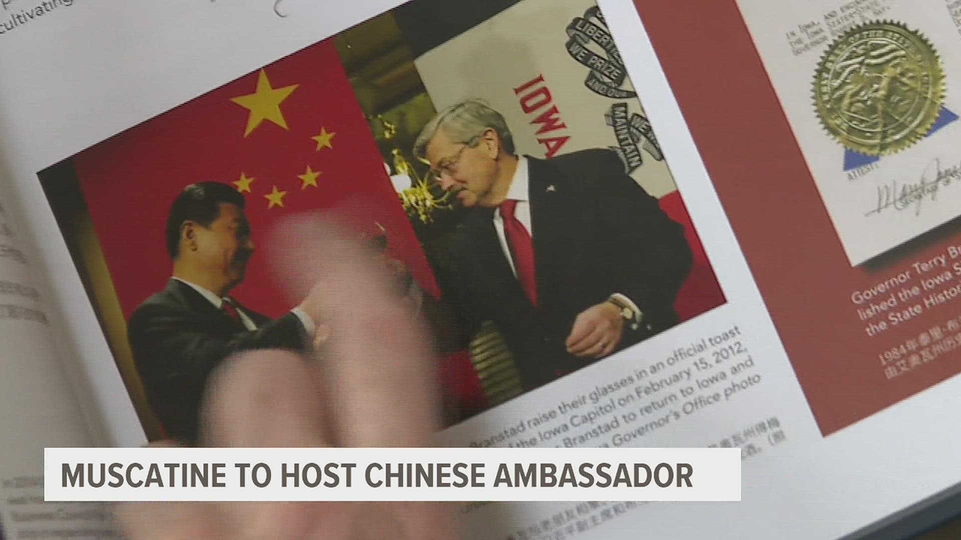 Ambassador Qin Gang will visit on April 20 with old friends of current Chinese President Xi Jinping.