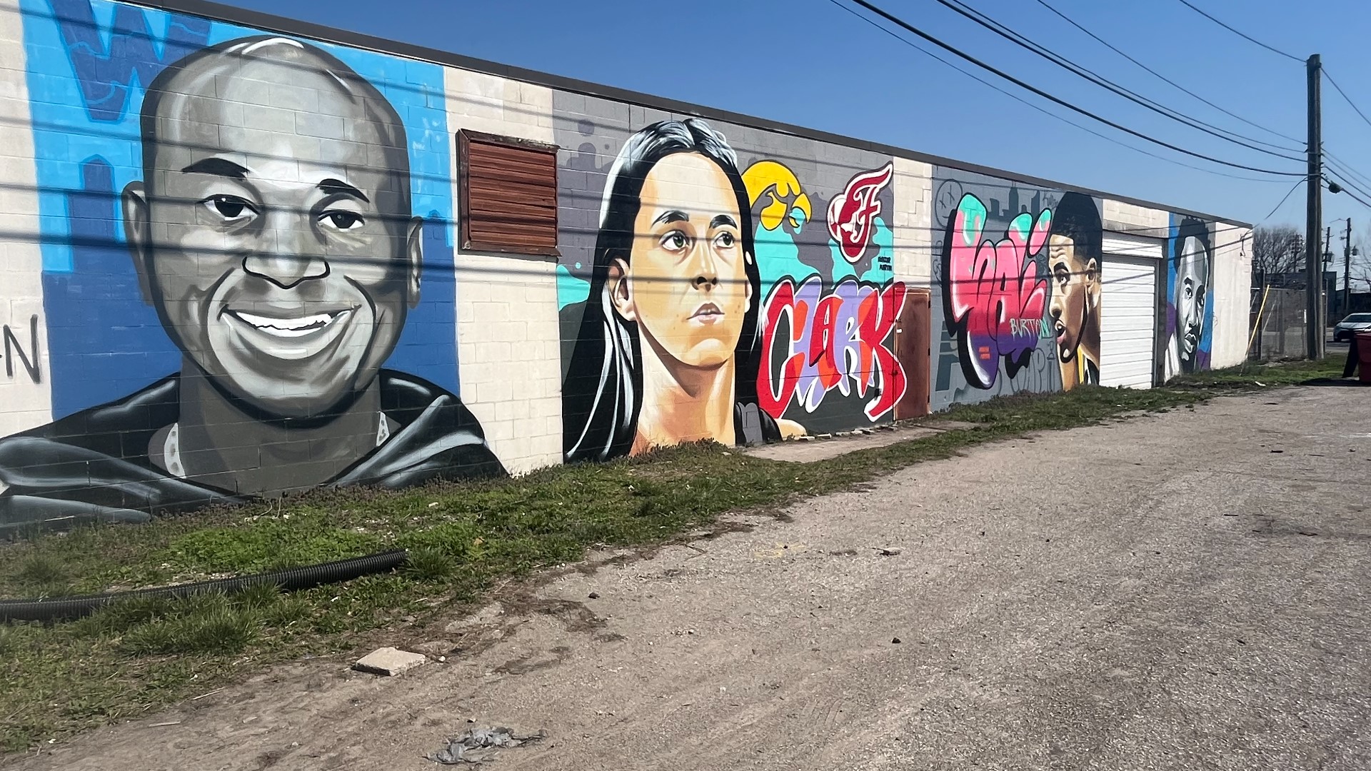 This week a mural was added to an Indiana city showing Caitlin Clark. The artist said he's looking forward to the WNBA draft.