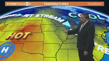 Lower humidity and a few storm chances this week