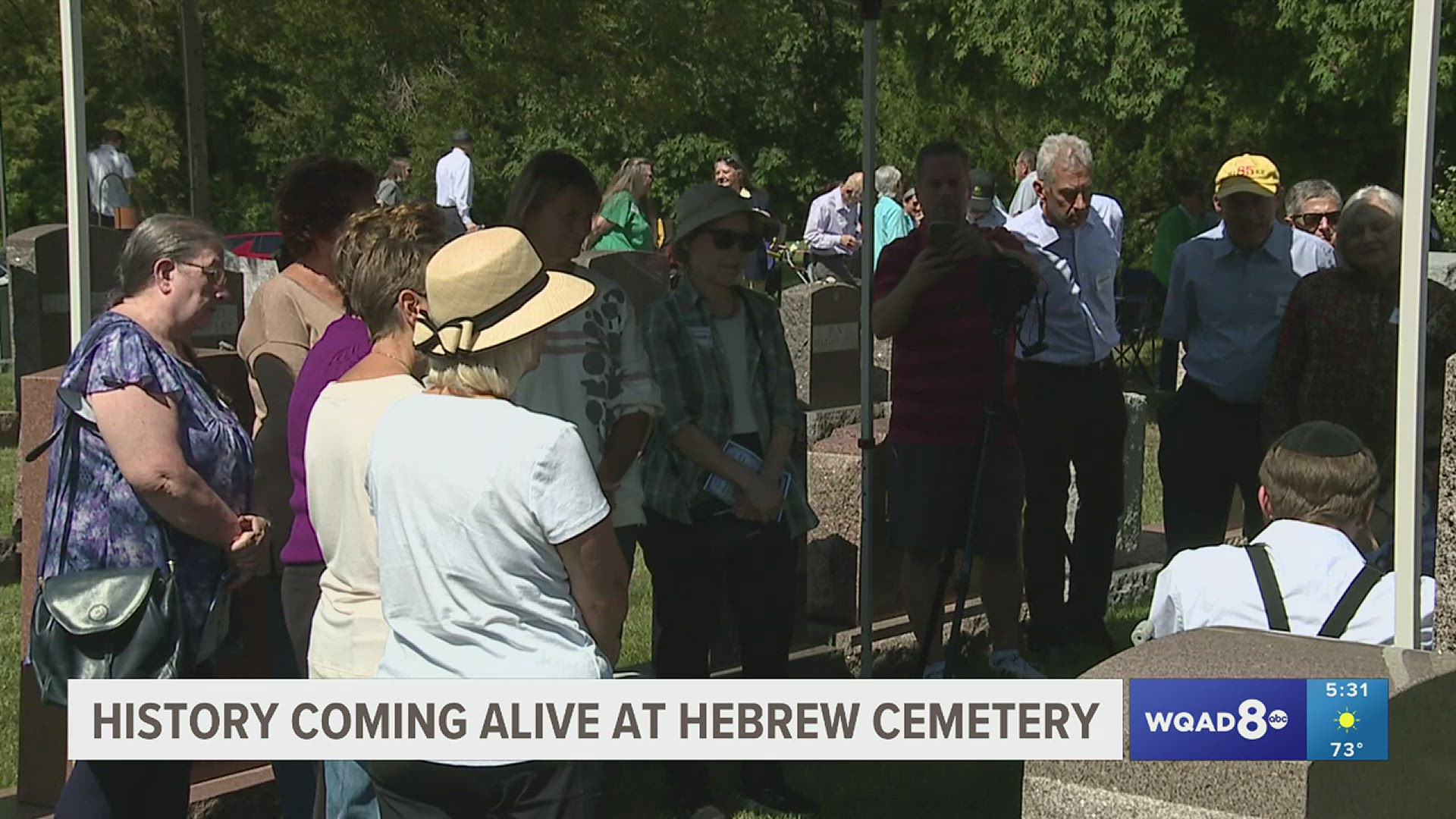 Volunteers dressed and acted as family members laid to rest in the cemetery, telling stories of how they came to the U.S. and served their community.