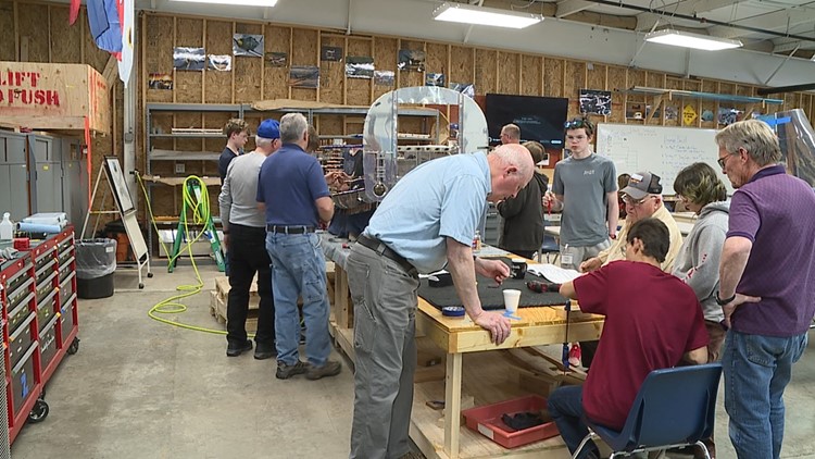 Eyes on the sky: Pleasant Valley, North Scott, Bettendorf students construct airplane