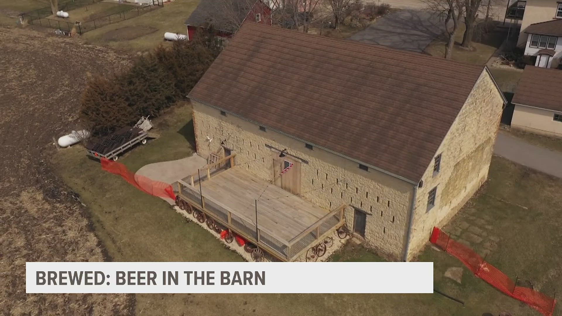 Built in 1839, Beer in the Barn is the oldest Iowa barn. Co-owner Kari Vize talks about why it is important to her to maintain the original structure of the barn.