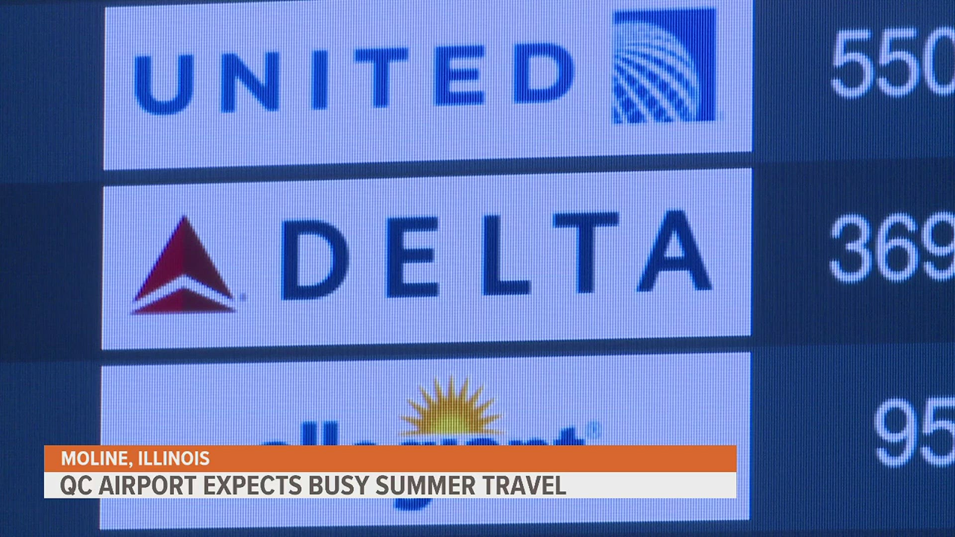 The Quad Cities Intl. Airport says they expect a lot of their flights to places like Atlanta to be full this summer.