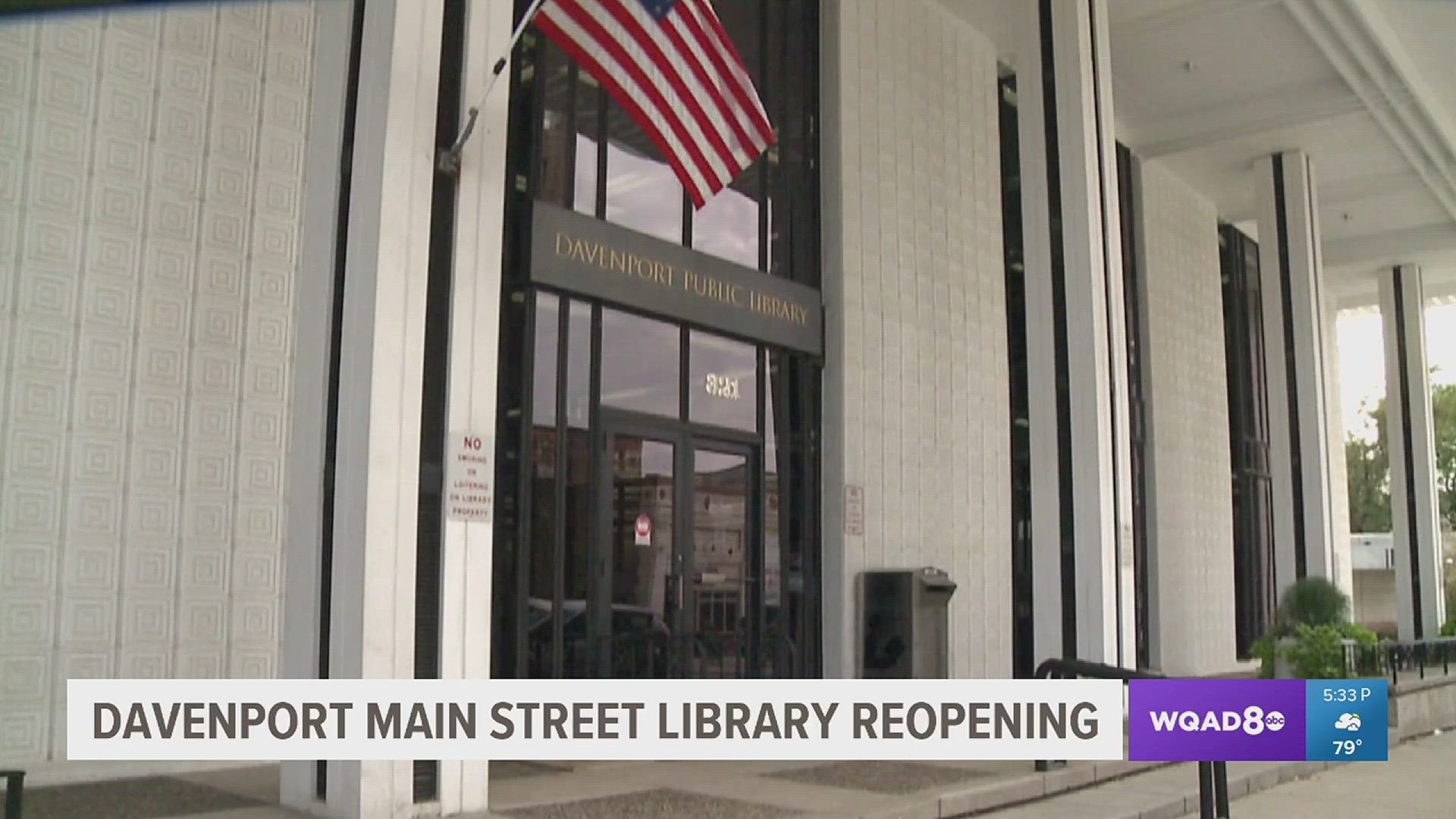The main branch of the library has been closed since last month when the Davenport apartment collapsed.