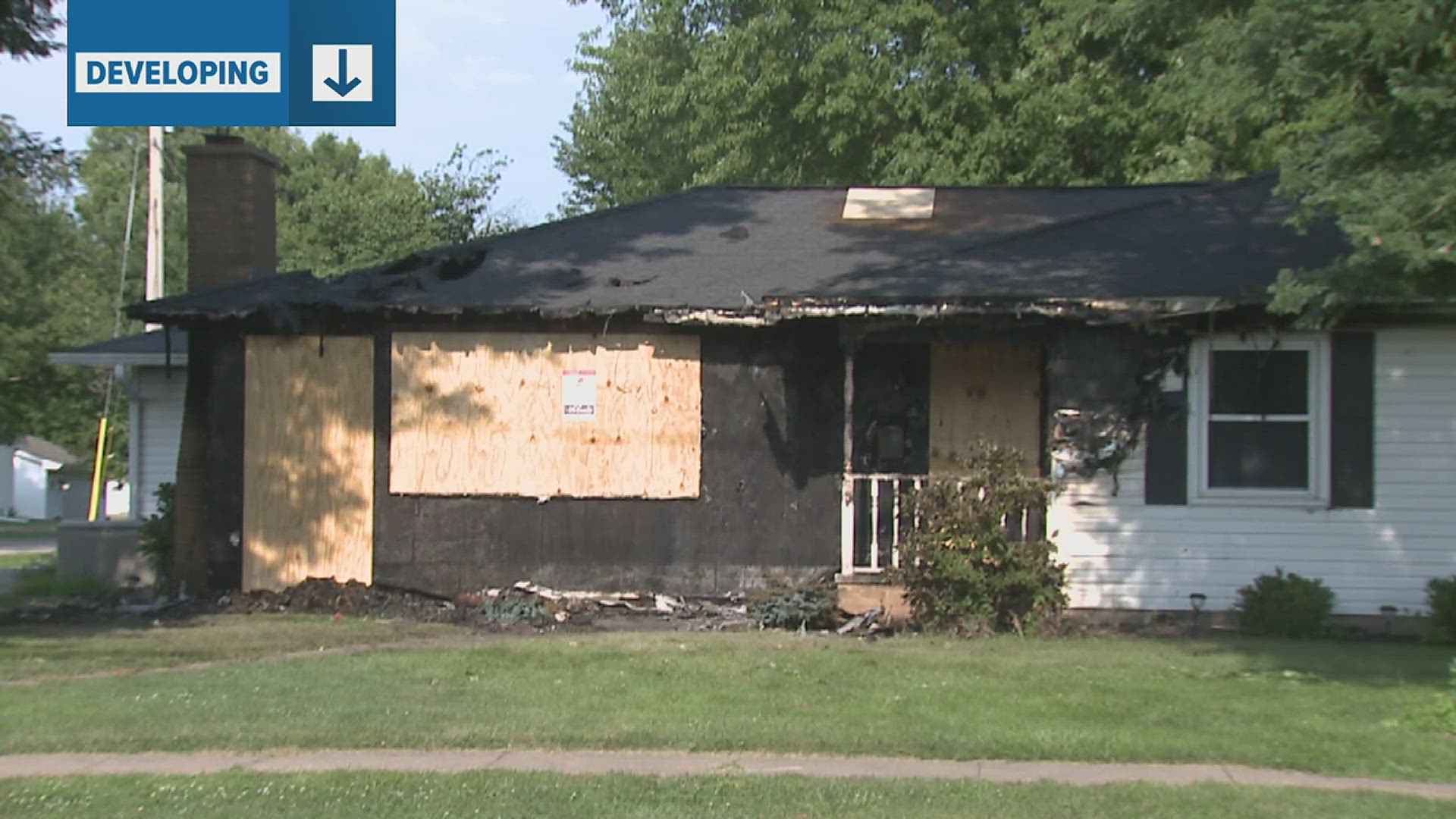 Car crashes into a home in Viola, starting a fire and killing two