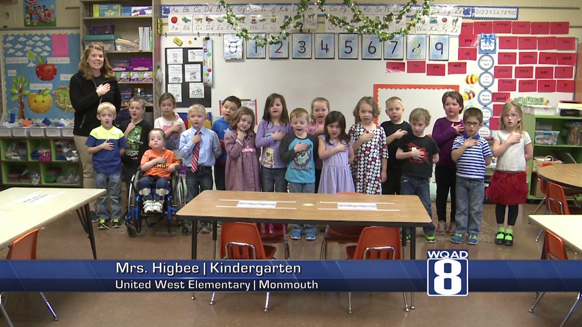 The Pledge from Mrs. Higbee`s class at Monmouth United West Elementary