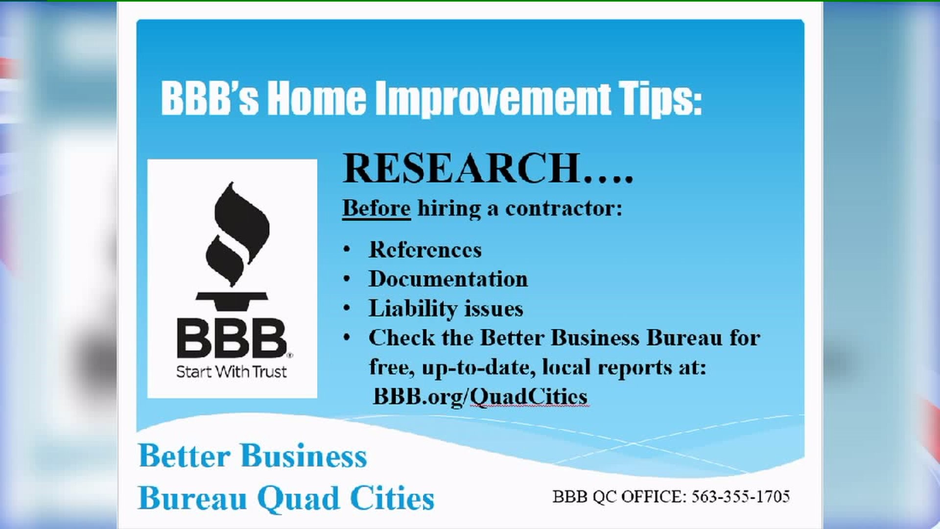 BBB: Home Improvement Scams