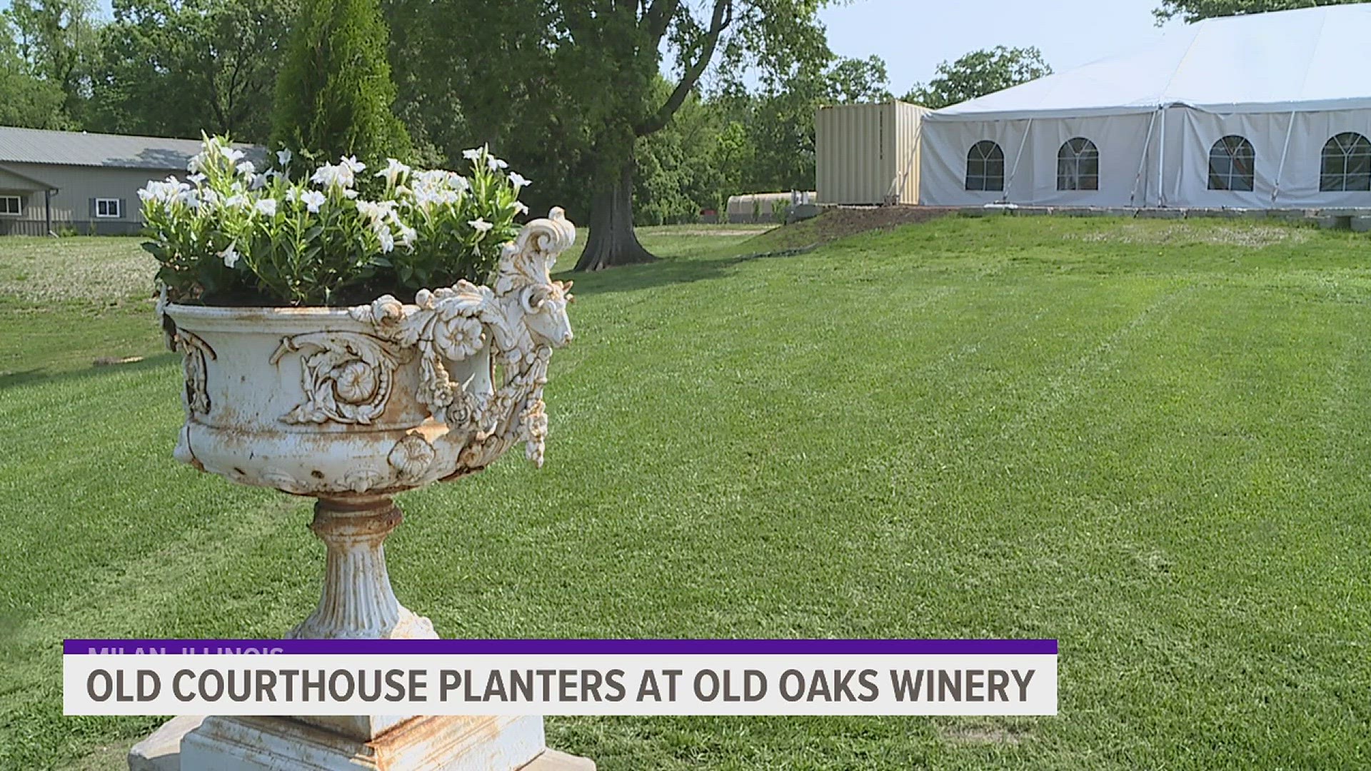 After the old courthouse was demolished, the planters ended up in the hands of the American Pickers who sold them to Old Oaks Winery.