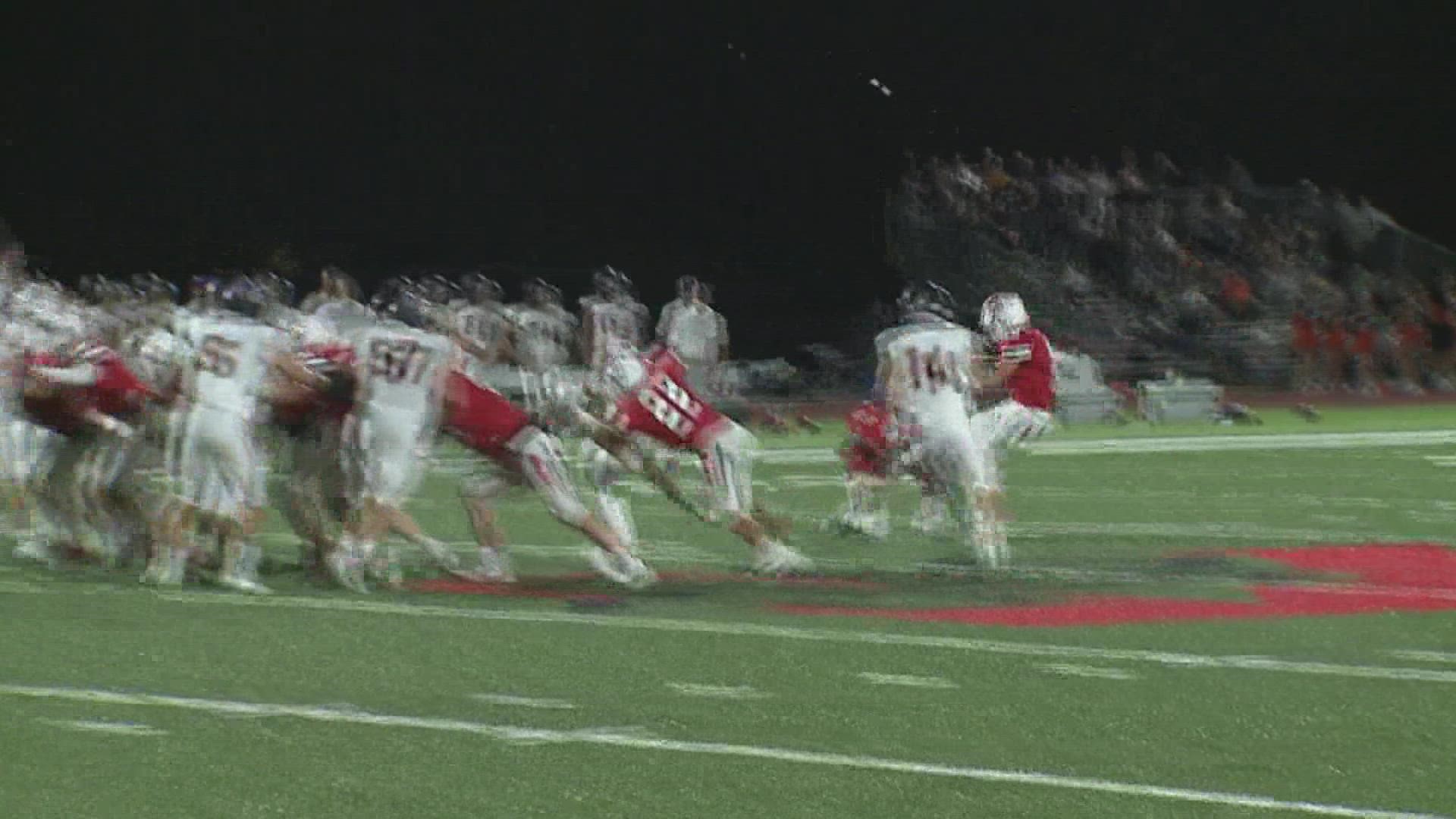Assumption offense couldn't get going against #3 ranked Solon. Knights fall 38-10.