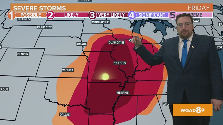 Briefly cooler for Wednesday; Tracking severe storms for Friday