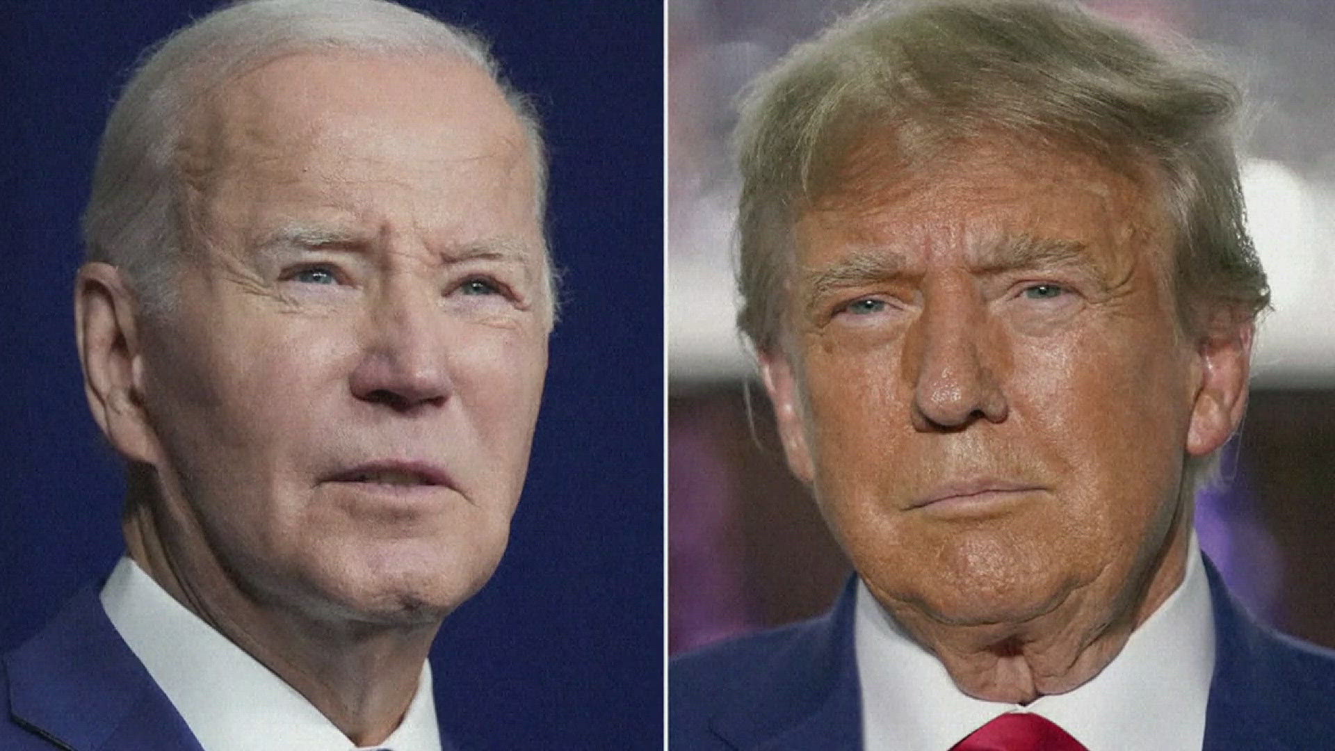 Biden appeared in Los Angeles with former President Obama discussing the overturning of Roe, while Trump advocated to Detroit voters about border control.