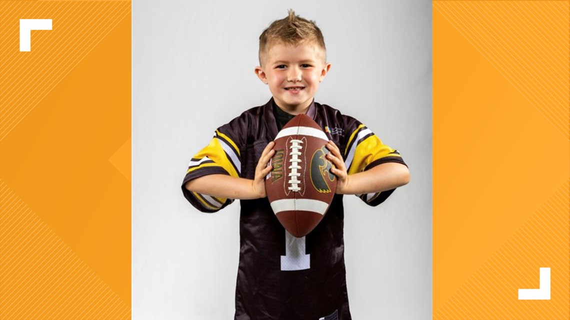 Lincoln Veach, 6, of Maquoketa, selected as Hawkeyes Kid Captain