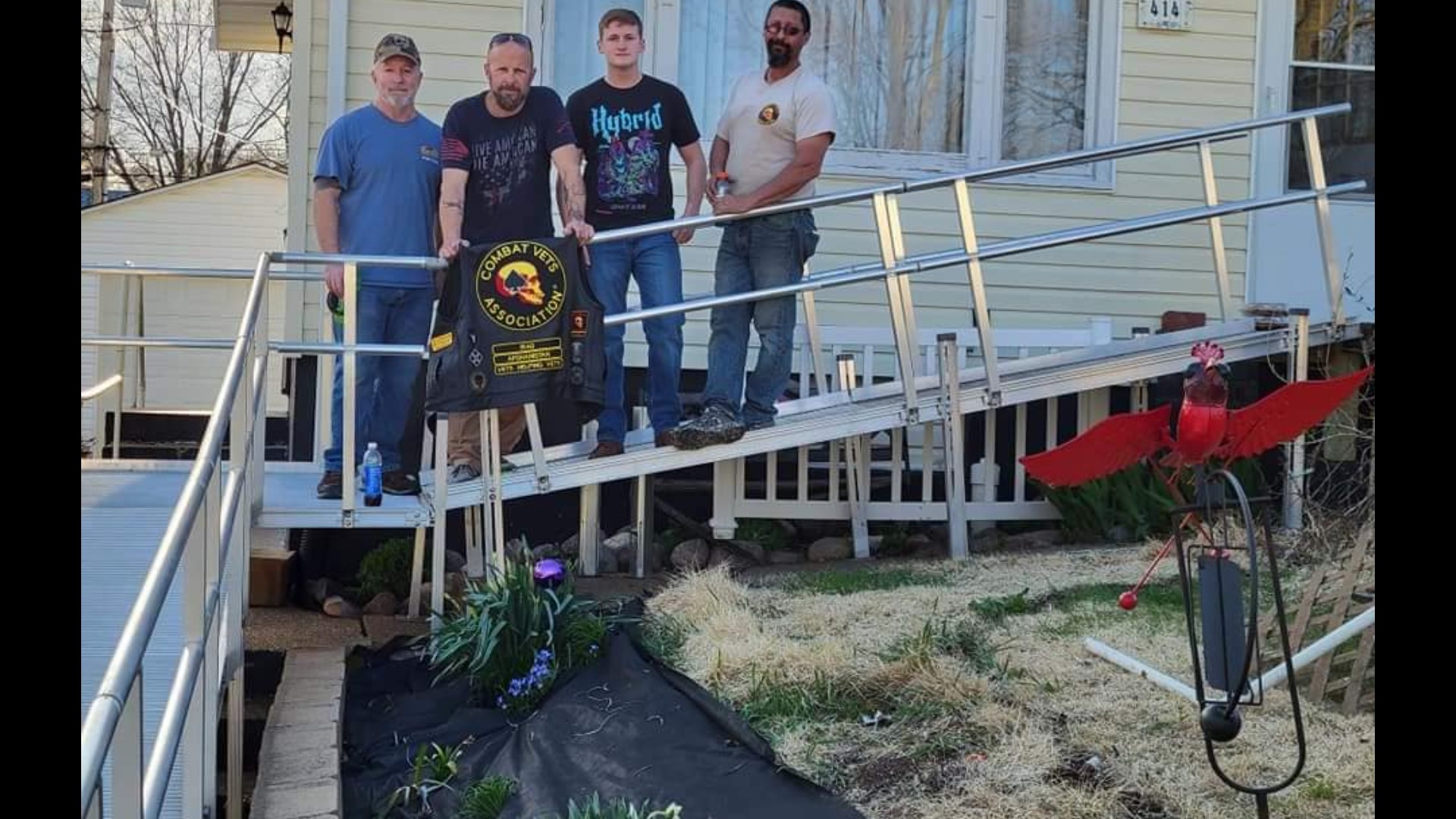 Combat Vets Association installs ramps for veterans in need