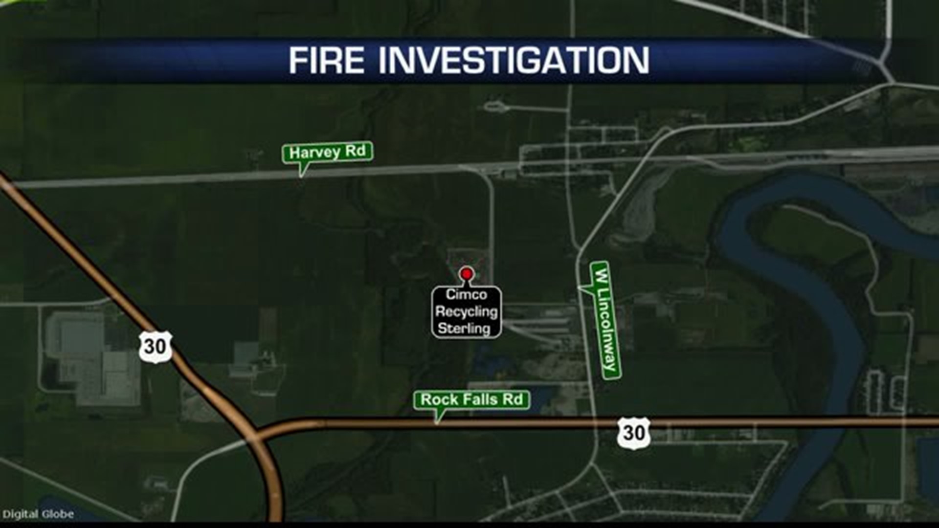 Fire erupts at Sterling recycling center