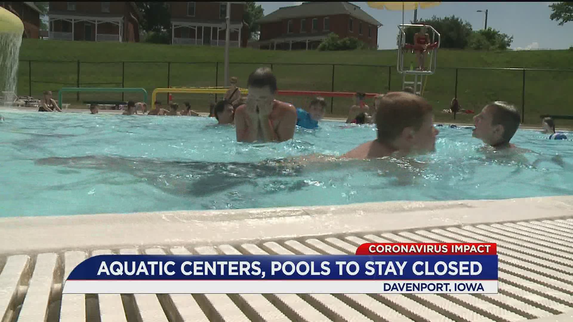 Davenport Pools to remain Closed