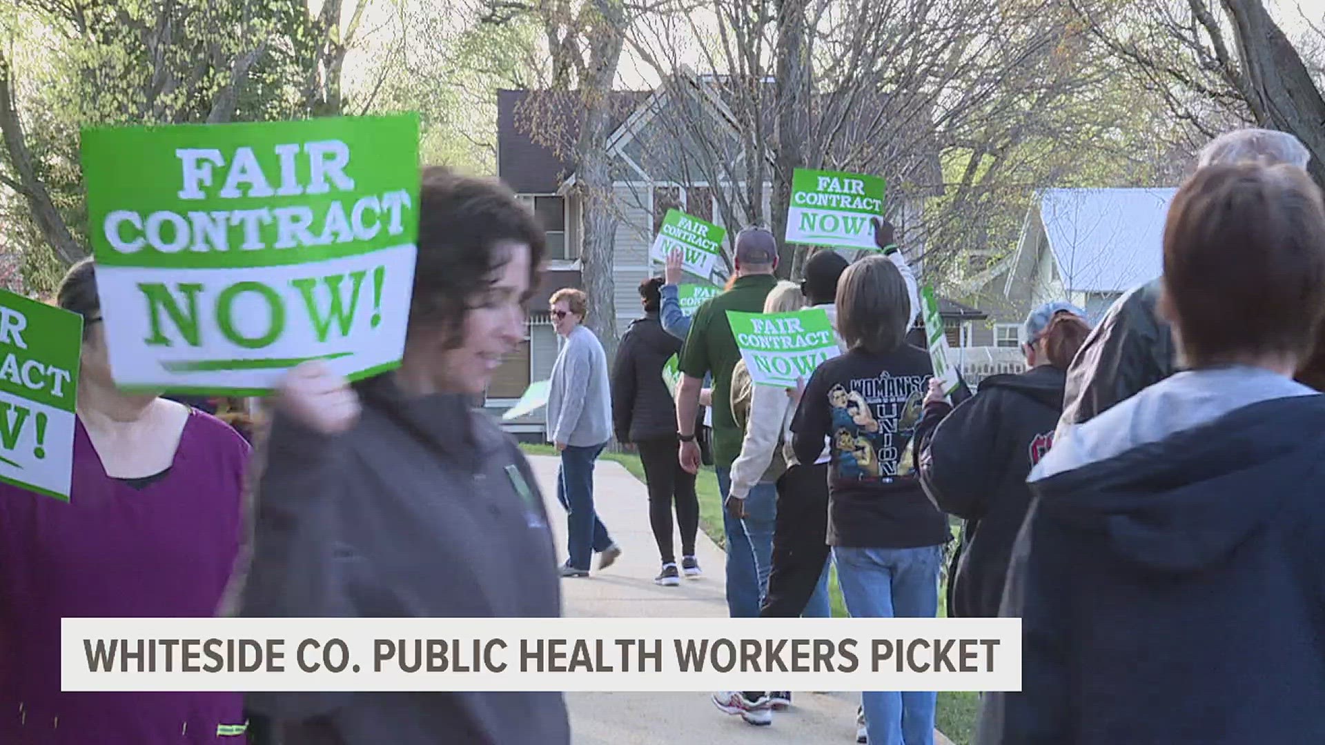 According to AFSCME 31, the union representing the health workers, management has been stalling contract negotiations since March 2022.