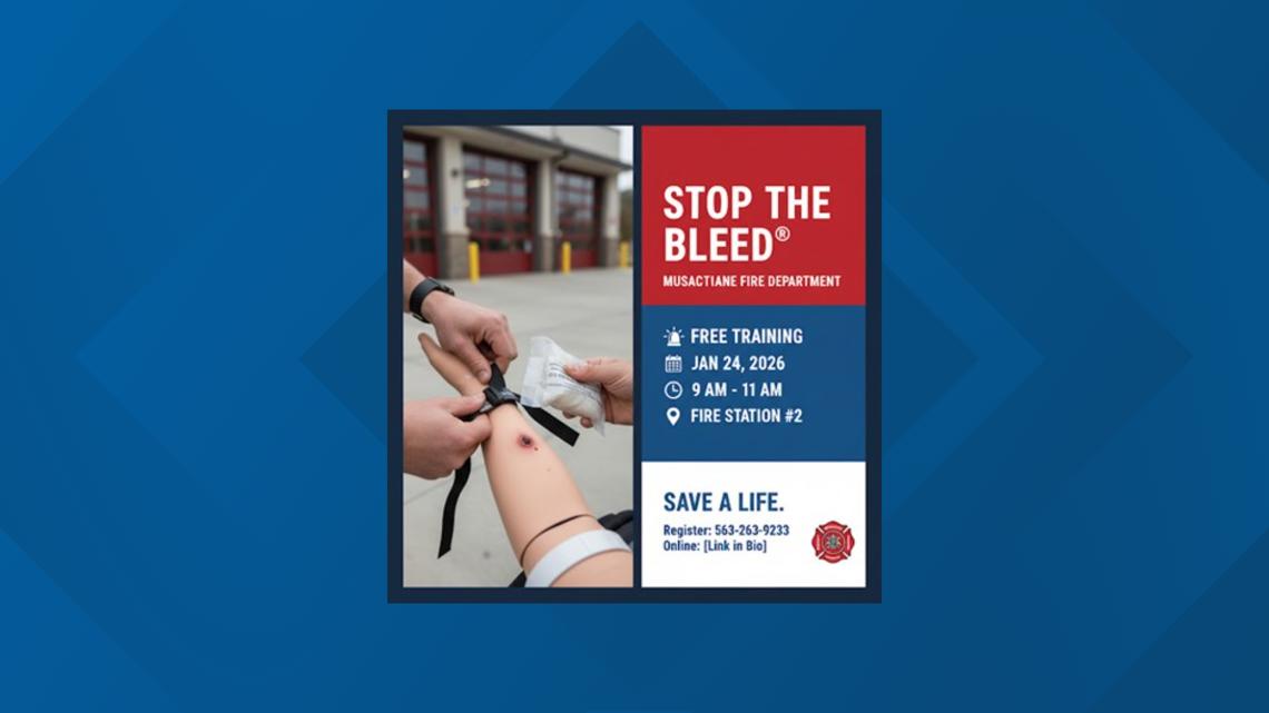 Muscatine Fire Department to offer free Stop the Bleed training