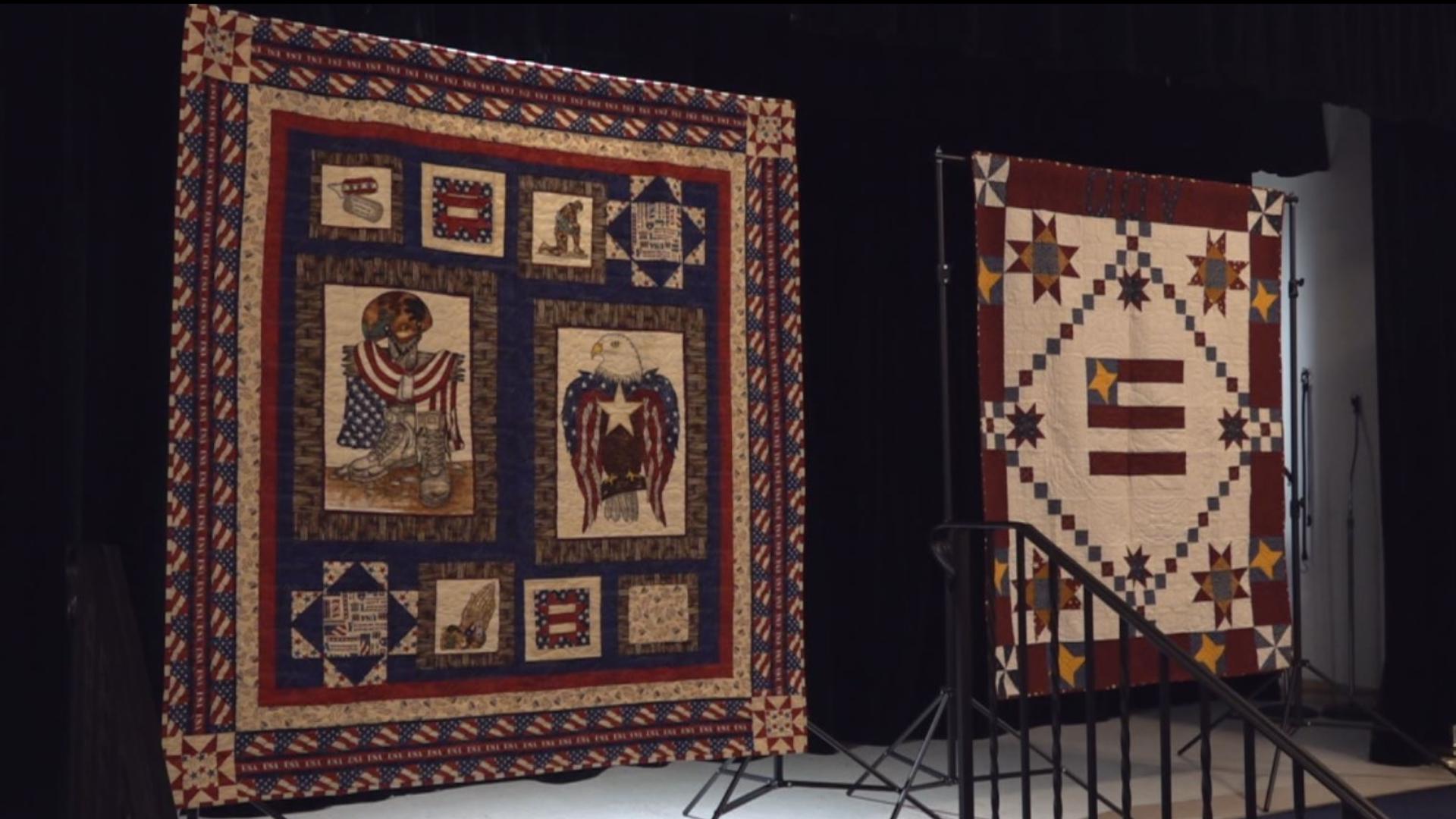 Veterans receive a handmade quilt at the biannual event. They're nominated either through the Quilts of Valor Foundation or by a veteran who previously received one.