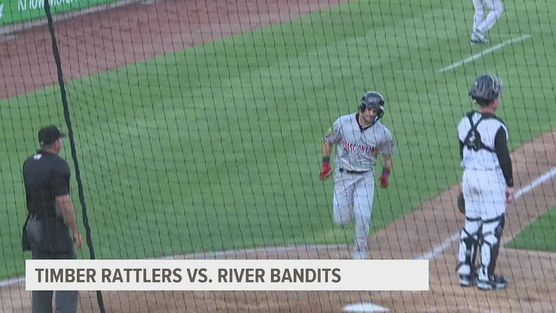 The River Bandits are starting a long stretch of home games off with a loss after heavy offense from the Timber Rattlers.