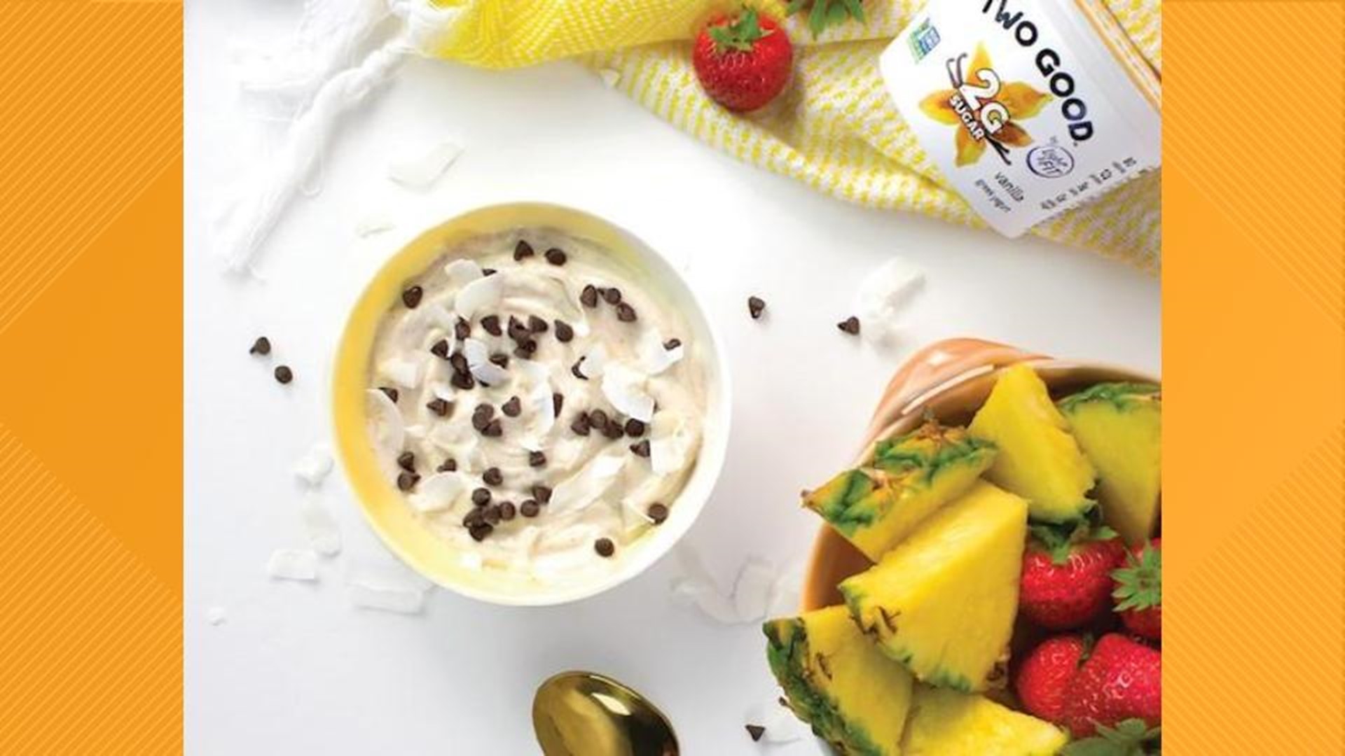 A healthy and tasty coconut yogurt dip makes fruit even better!
