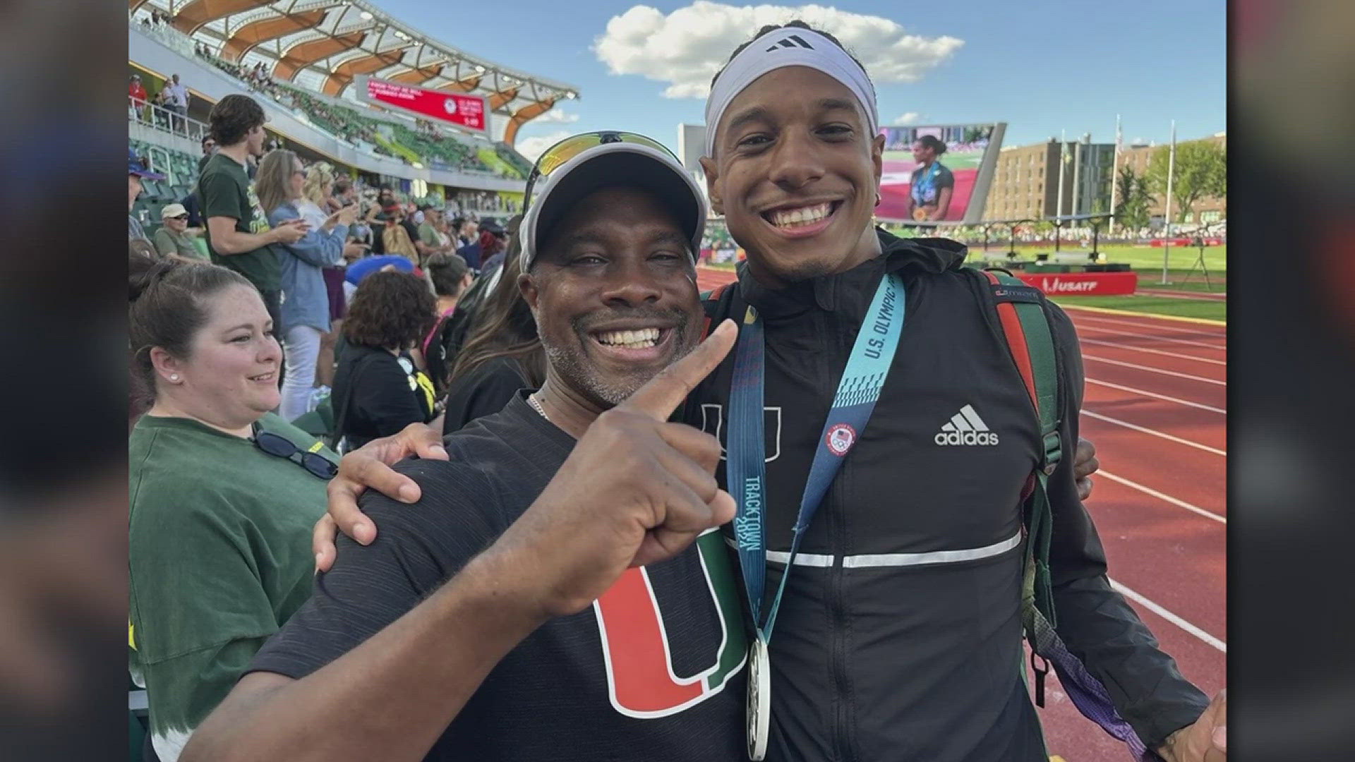 Reynolds Robinson recently watched his son, Russell, qualify for the Paris Olympics in the triple jump.