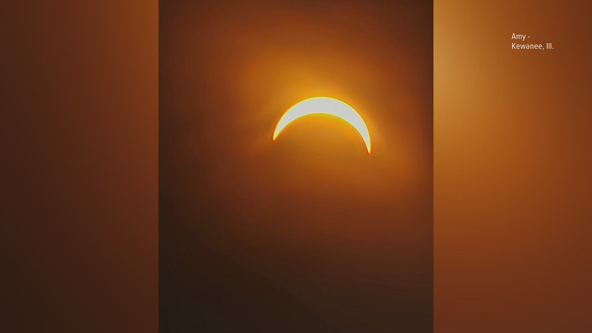 During the eclipse, News 8 received a few photos of the phenomenon. Here are just a few from people in Eldridge, Kewanee and Davenport.