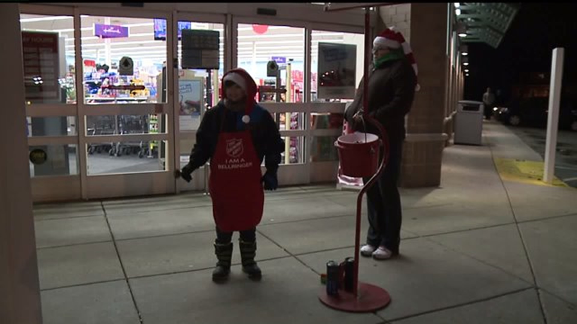 Young bell ringer for Salvation Army