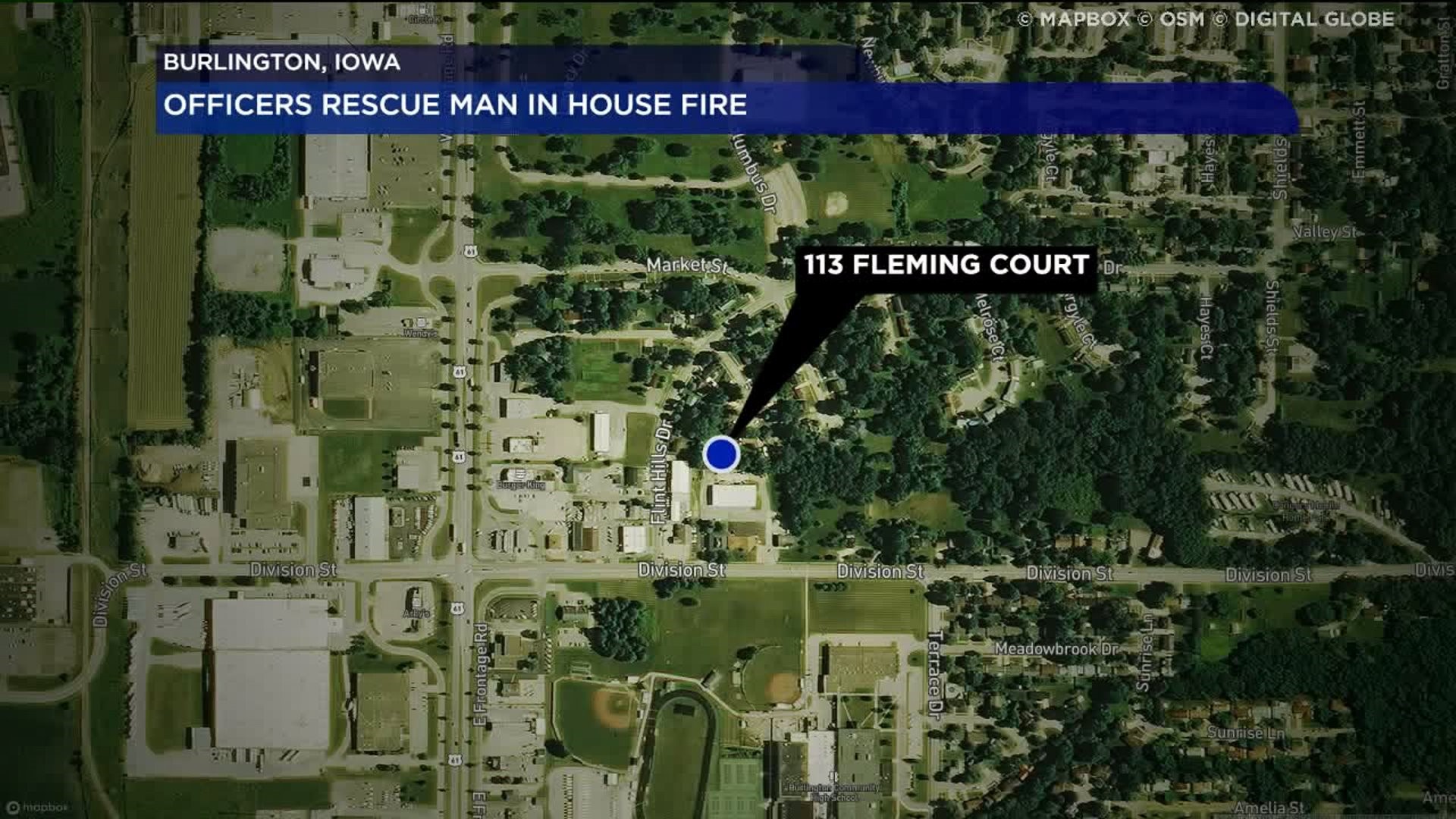 Burlington Firefighters Pull Man from House