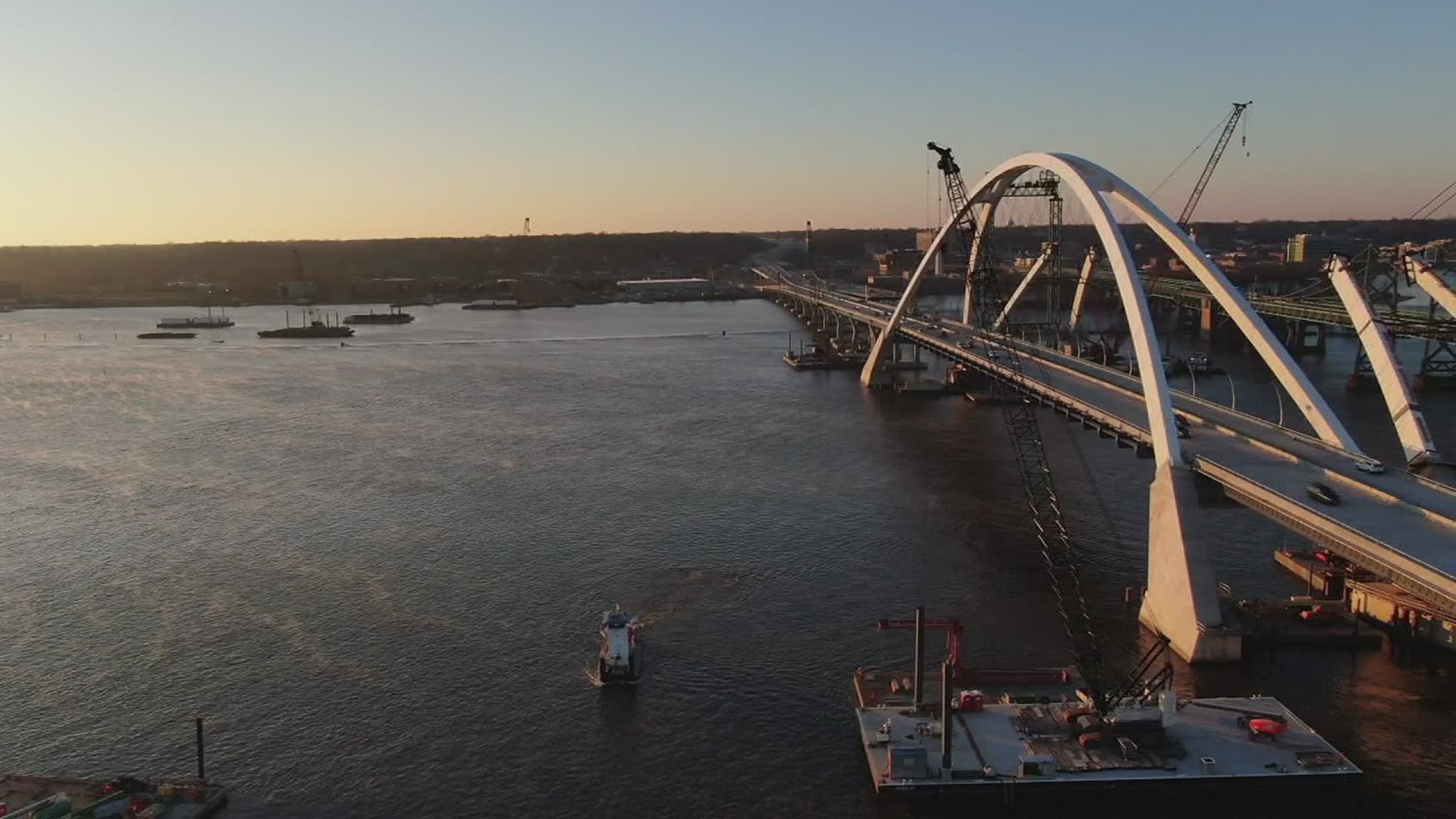 The morning rush had a new view for Quad Cities commuters.