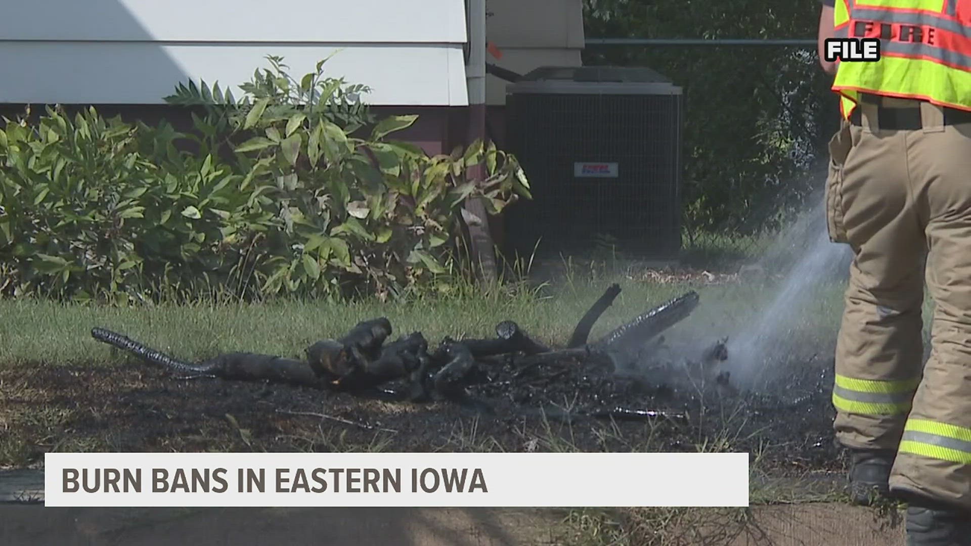 Burn bans implemented in parts of Eastern Iowa