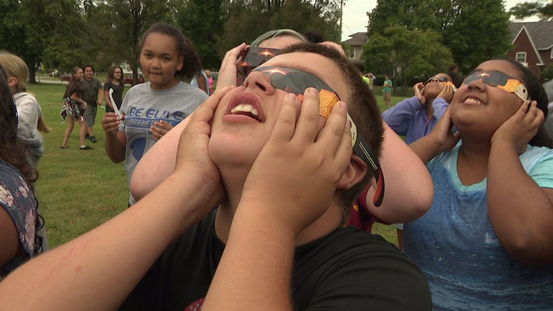 Lombard Middle School eclipse party